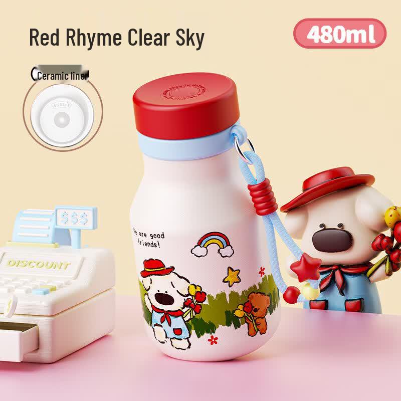 OLOEY Gulu Cute Milk Can Ceramic Insulated Cup