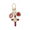 Cute Mary Cross Keychain, Women's Bag Charm Key Chain, Suitable For Wallets And Handbags, Heart-shaped Keychain Accessory.