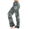 Women  Winter Plaid Pants Full Length Long Trousers Sports Pants