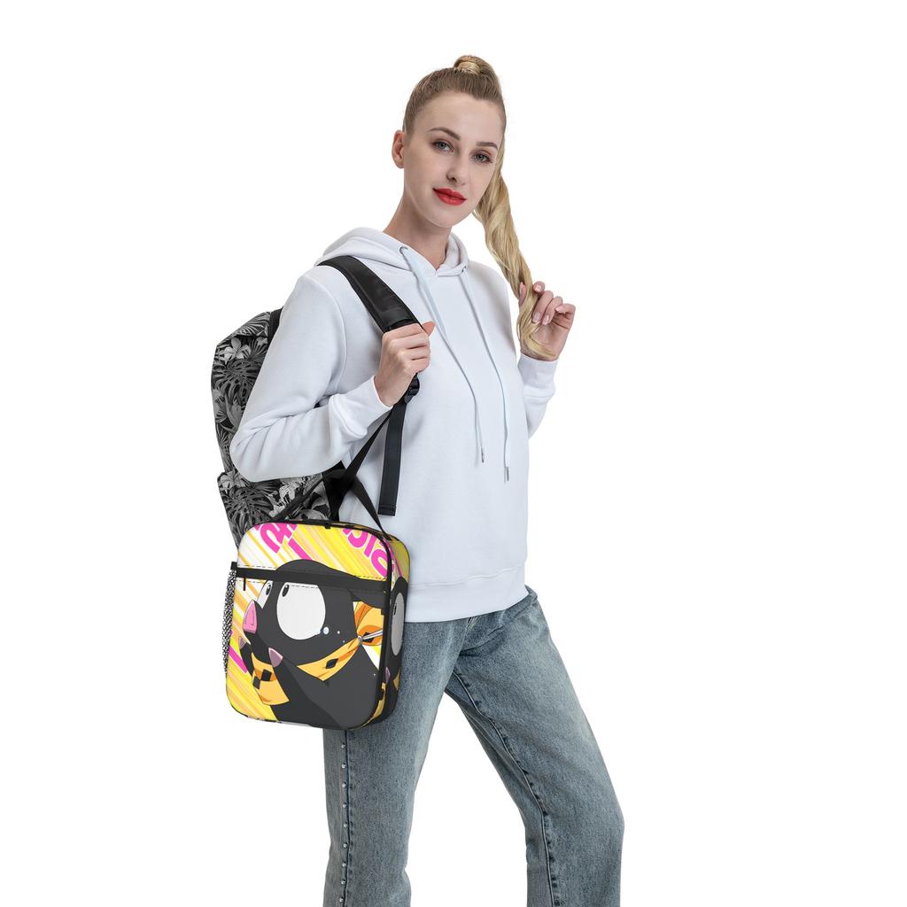 P-chan Ranma 1/2 Lunch Bag  Portable Insulated Lunch Box Men Travel Print Cooler Bag Casual Oxford Tote Food Bags