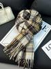 Scarf Women's Autumn and Winter Korean Version Versatile Japanese Plaid 1116 New Student Premium Warm Plaid Scarf Men