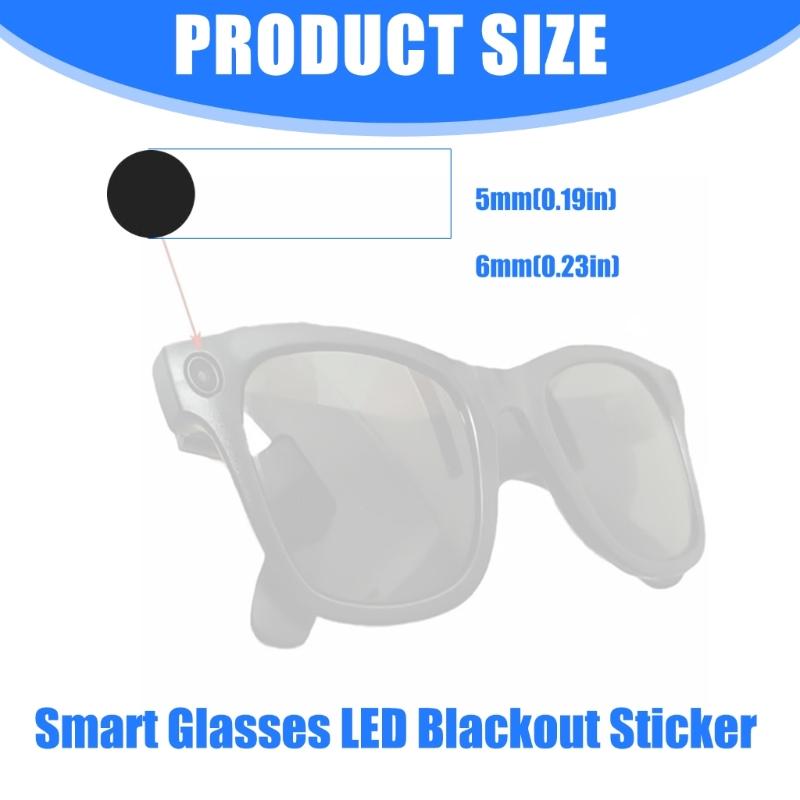 Ochelari Negri din Plastic cu Acoperire Anti-Orbire Inteligentă Pentru Accesorii Ochelari de 5mm și 6mm Autocolant Blocare Lumină