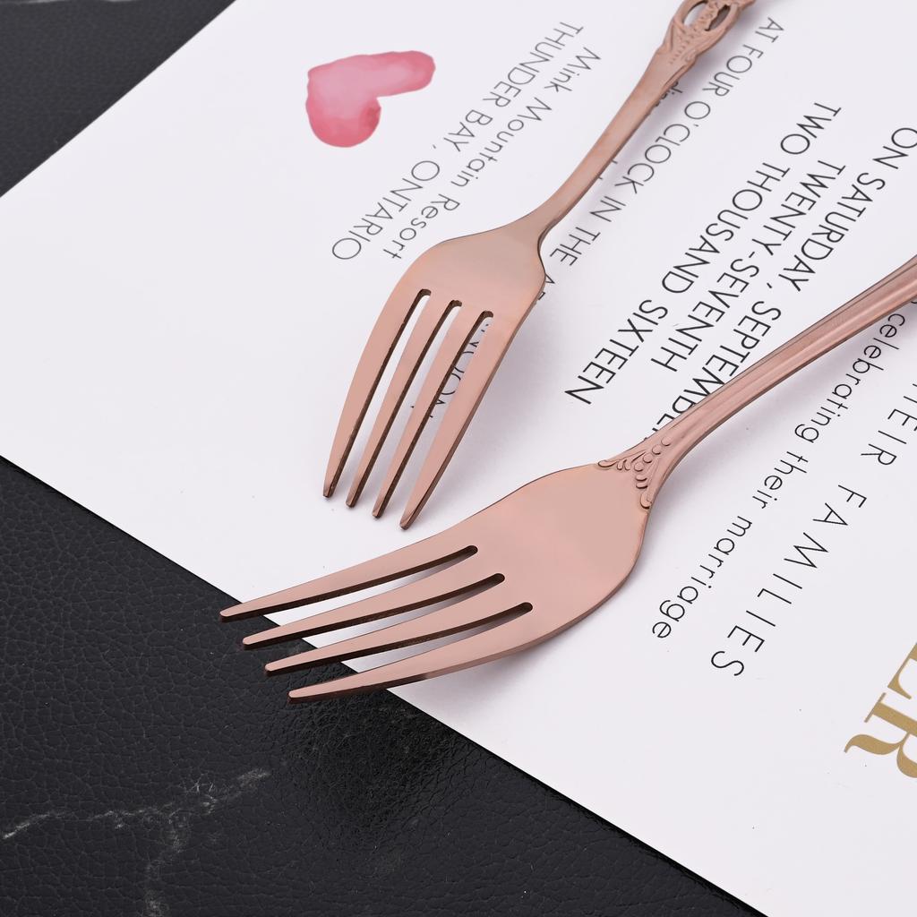 6/8/32Pcs Western Edelstahl Besteck Set Rose Gold Geschirr Küche Geschirr Messer Gabeln Löffel Utensilien