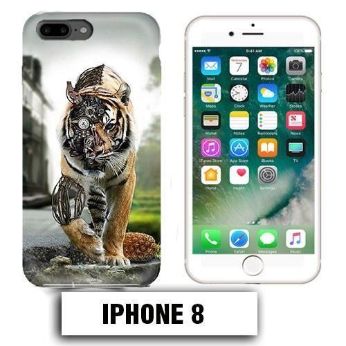 Coque iphone 8 tigre robot