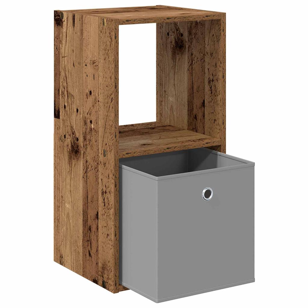 Nightstand 2 pcs Reclaimed Wood Look 35 x 32 x 68.5 cm Engineered Wood