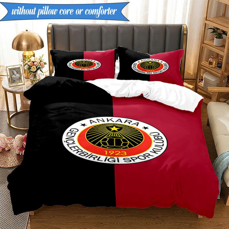 3-teiliges Genkelbigli Club Sport Bettwäsche-Set 2D-Druck (Enthält 1 Bettbezug + 2 Kissenbezüge Ohne Füllung), Schlafzimmerdekoration, Ventilatorgeschenk