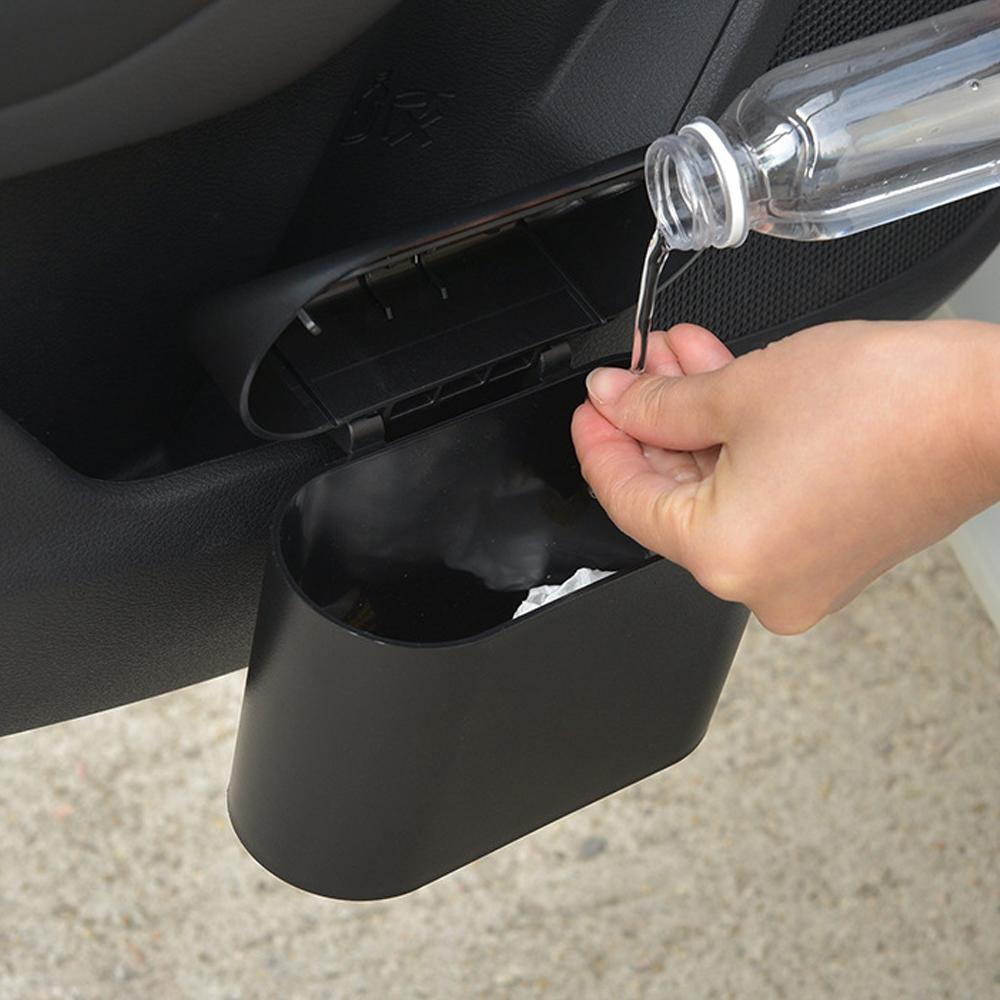 Automobile Interior Accessories Vehicle Garbage Can Cartoon Garbage Can Large Capacity Multiple Interior Storage Boxes