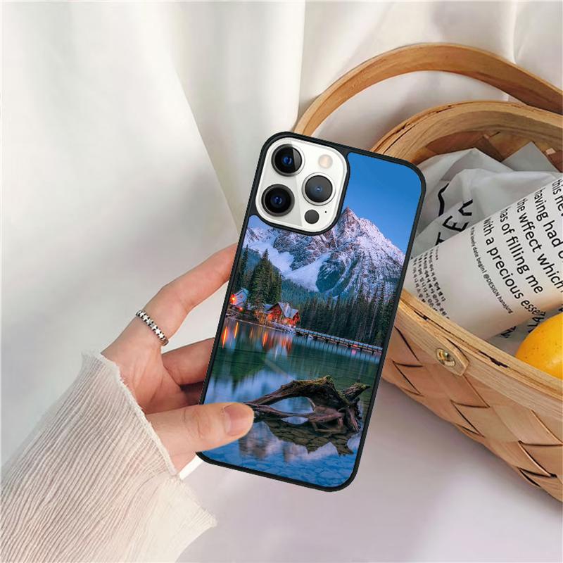 Anime Natural Landscape Phone Case For iPhone 17 Air 16 15 14 11 12 13 Pro  MAX Plus Coque Cover Shell
