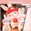 Adorable Mushroom Bunny Plush Toy For Soothing And Cuddling 35cm, Pp Cotton Filling, Anilox Ultra-soft Fur