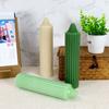 15-22cm Gestreifte Zylindrische Kerzenform DIY Handgemachte Duftkerzen-Herstellung Zubehör Langlebiges PC-Acryl-Form-Set für Einfache Entformung