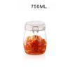 Transparent Glass Sealed Jar Food Grade Buckle Lid Storage Jar Household Enzyme Jar Jam Bottle Pickle Jar
