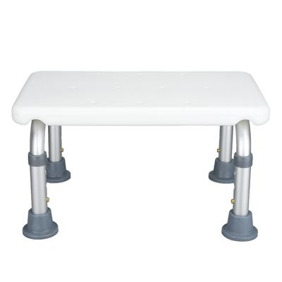 Taburete de baño antideslizante de aleación de aluminio, asiento de ducha de altura ajustable para bebés mayores