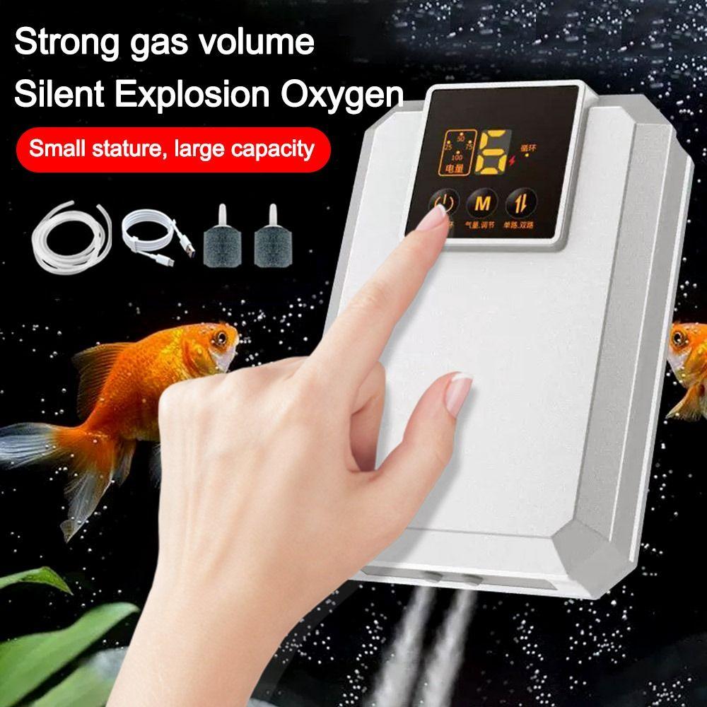 

Silent Fish Tank Oxygen Pump Waterproof Oxygenation Pump High Quality Fish Aerator Pump Outdoor Gas Plate
