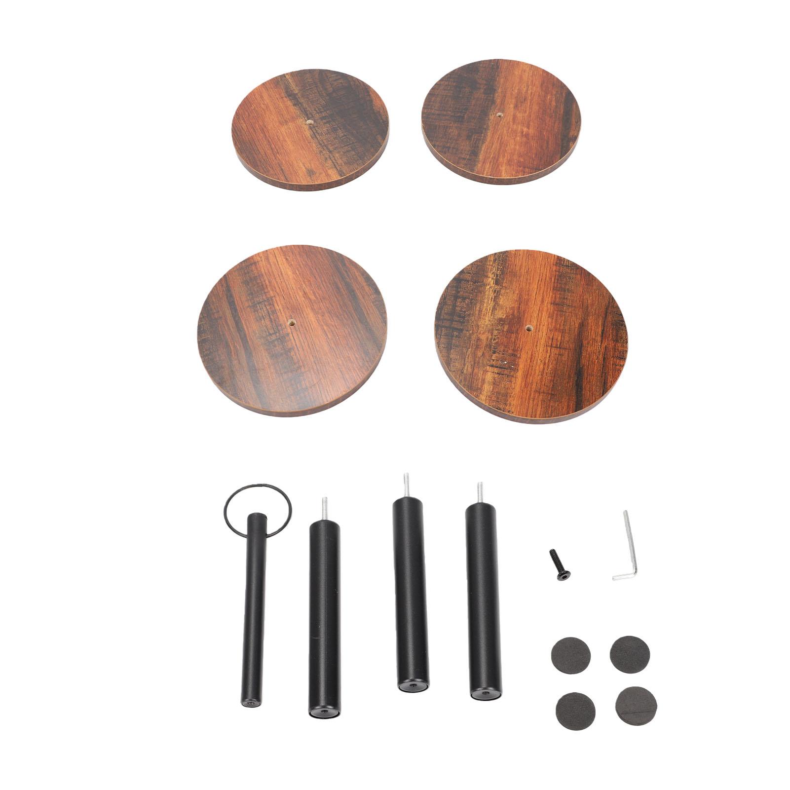 Gelaagde Dessertstandaard Elegant Stabiel Veelzijdig Hout Rond Dessert Serveerplateau voor Fruit Snoepjes Cupcakes