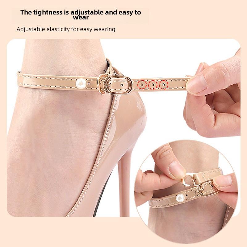 1Pair Shoelaces for High Heels Adjustable Fashion WomenShoe Belt Ankle Holding Loose Anti-skid Bundle Laces Tie Straps Band