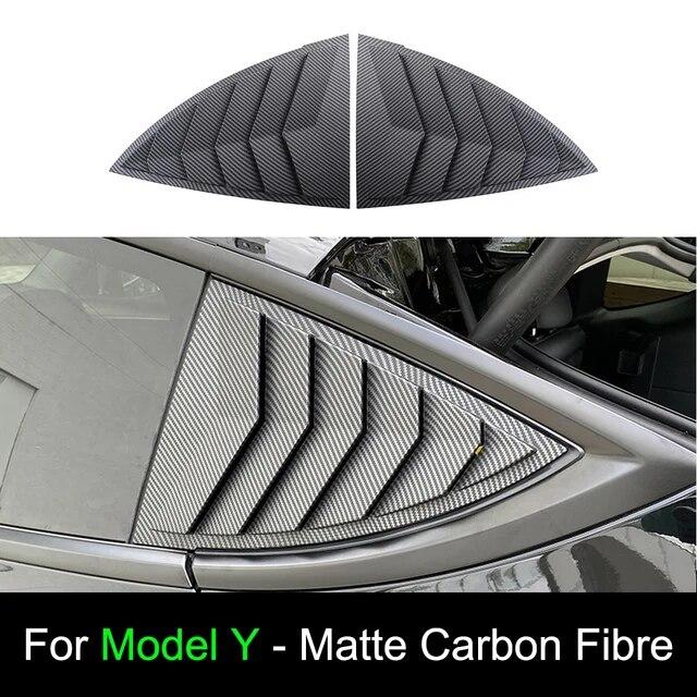 2 buc. Obloane triunghiulare din spate pentru mașină Parasolar triunghiular modificat pentru Tesla Model 3/Y Patch obturator pentru geam din spate ABS Shark Gill