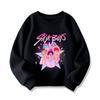 Children's Casual Round Neck Printed Pullover Long-sleeved Hooded Sweatshirt Top
