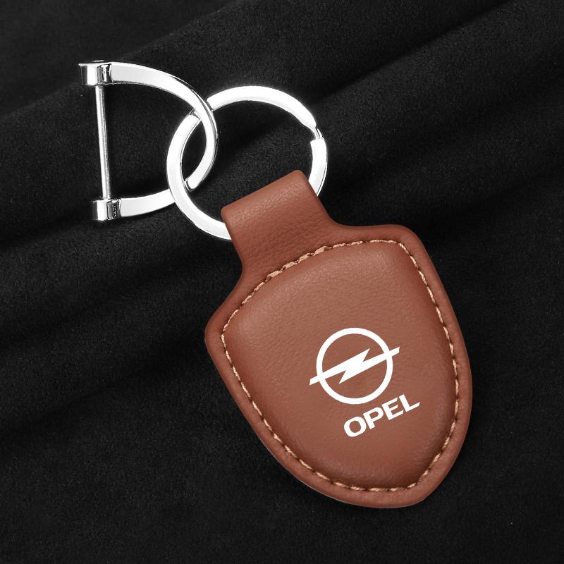 Car Keychain Leather Pendant Anrti-loss Keyring For Opel Astra Insignia Corsa Zafira Meriva Mokka Vivaro Vectra Antara Accessory