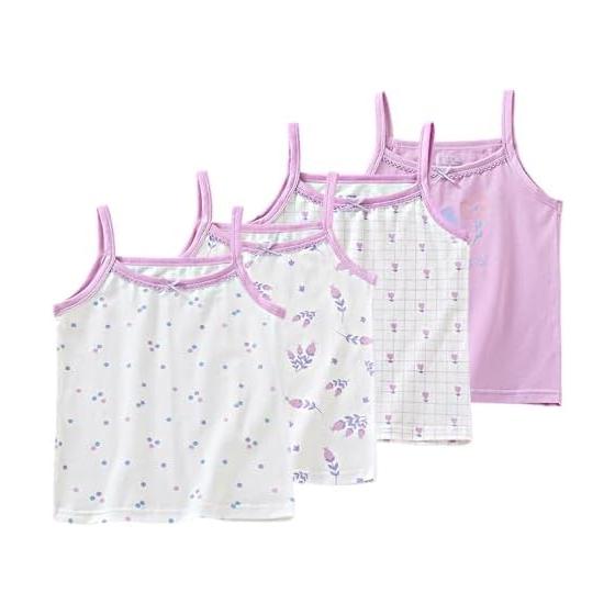 [Enfants Chris] Children s Clothing, Camisole, Tank Top, Girls, Innerwear, Girls  Tops, Cotton, 3/4 Piece Set, Girls  Underwear, Summer Clothes,
