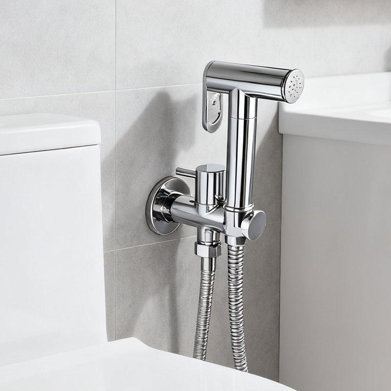 Handheld Bidet Shower Set Adjustable One Piece Toilet Bidet Hose Sprayer Bidet Sprayer Portable Bathroom Sprayer