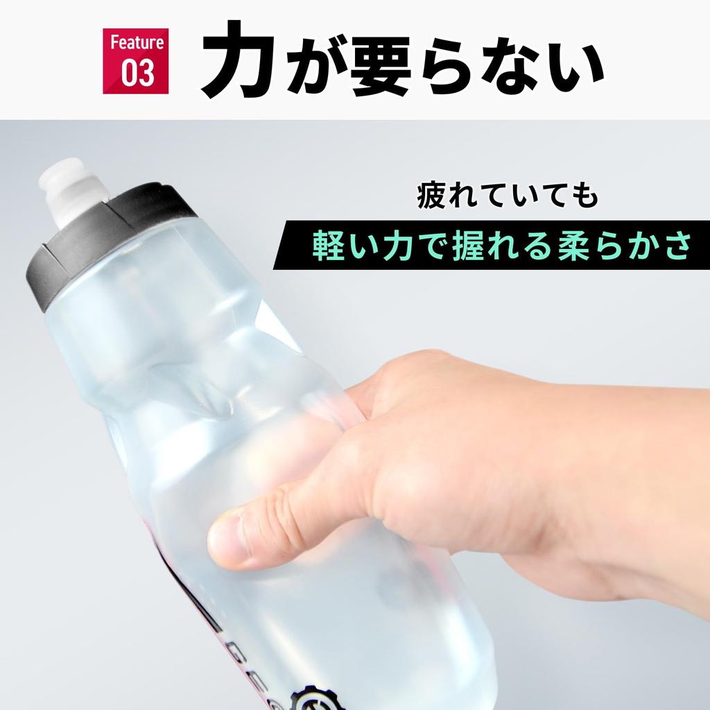 Hydro Clear Cycle Volume Road Cycling Set of 2 X (Geartle) Bottle, Clear, Visible, Bicycle, Bike, Bottle, 710ml, (Clear Pink)