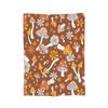 Leaf and Mushroom Pattern Blankets Velvet Spring Autumn   Multifunction Super Warm Throw Blankets for Home Couch Bedding Throws