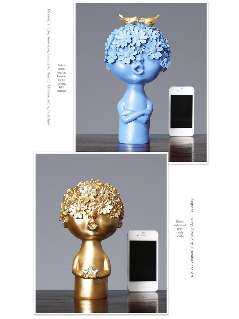 Creative Nordic Character Doll Ornaments for Home, Wine, and TV Cabinet Décor
