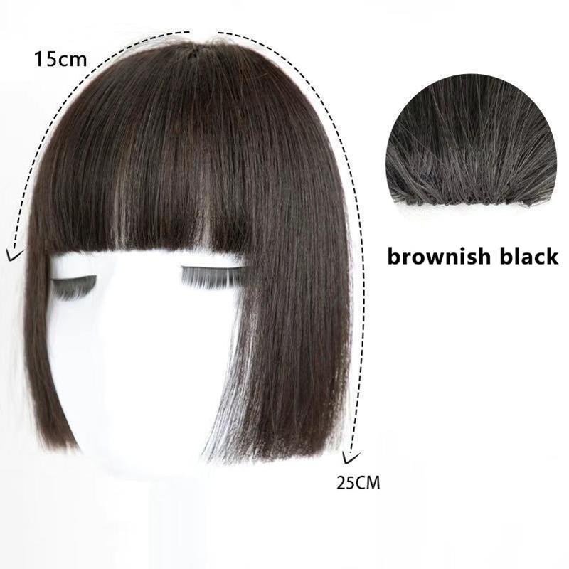 

Натуральный лоб принцесса стрижка челка женские синтетические волосы милые крутые искусственные челки для круглых лиц азиатские волокна аксессуары для волос 1