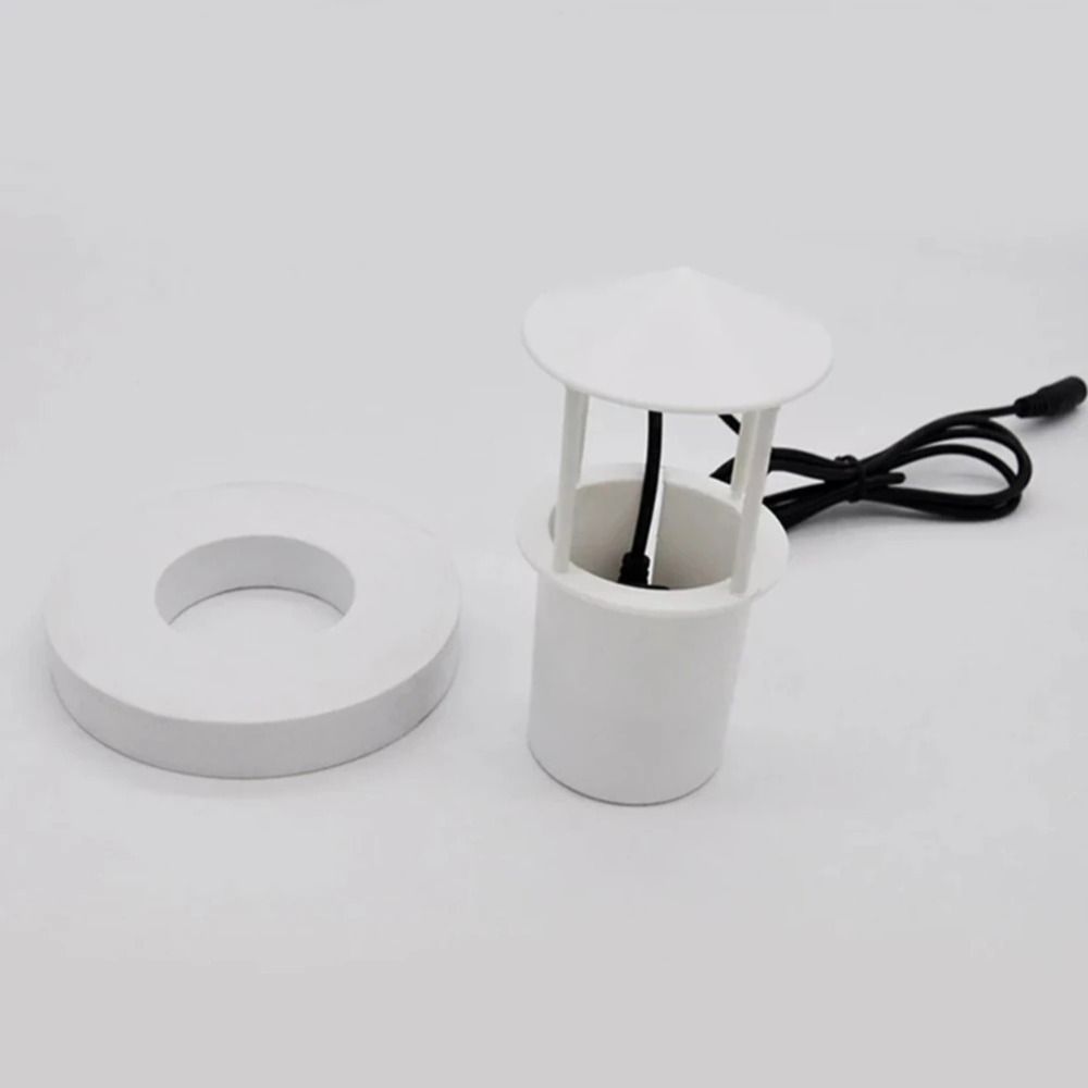 White Floating Mist Dispenser Mini Fogger Water Fountain LED Light Humidifier  Fish Tank