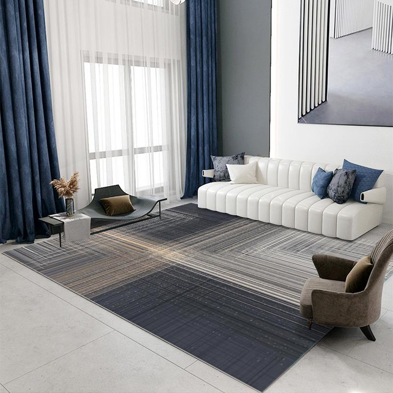 

Geometry Living Room Carpet Tea Table Sofa Carpet Gold Striped Splicing Carpet 80 * 120cm