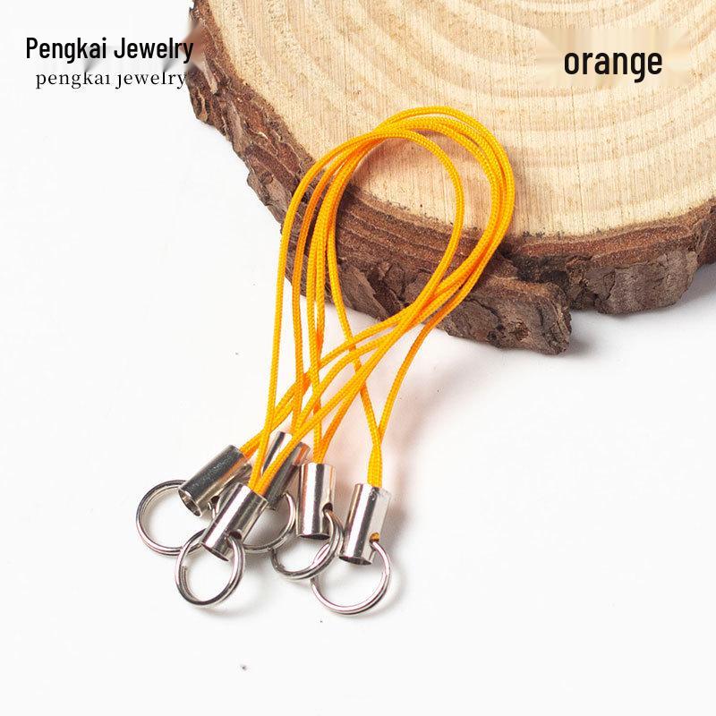 100 Colorful Double Loop Mobile Phone Lanyards - Doll Polyester Pendant Ropes for DIY Jewelry and Handmade Projects