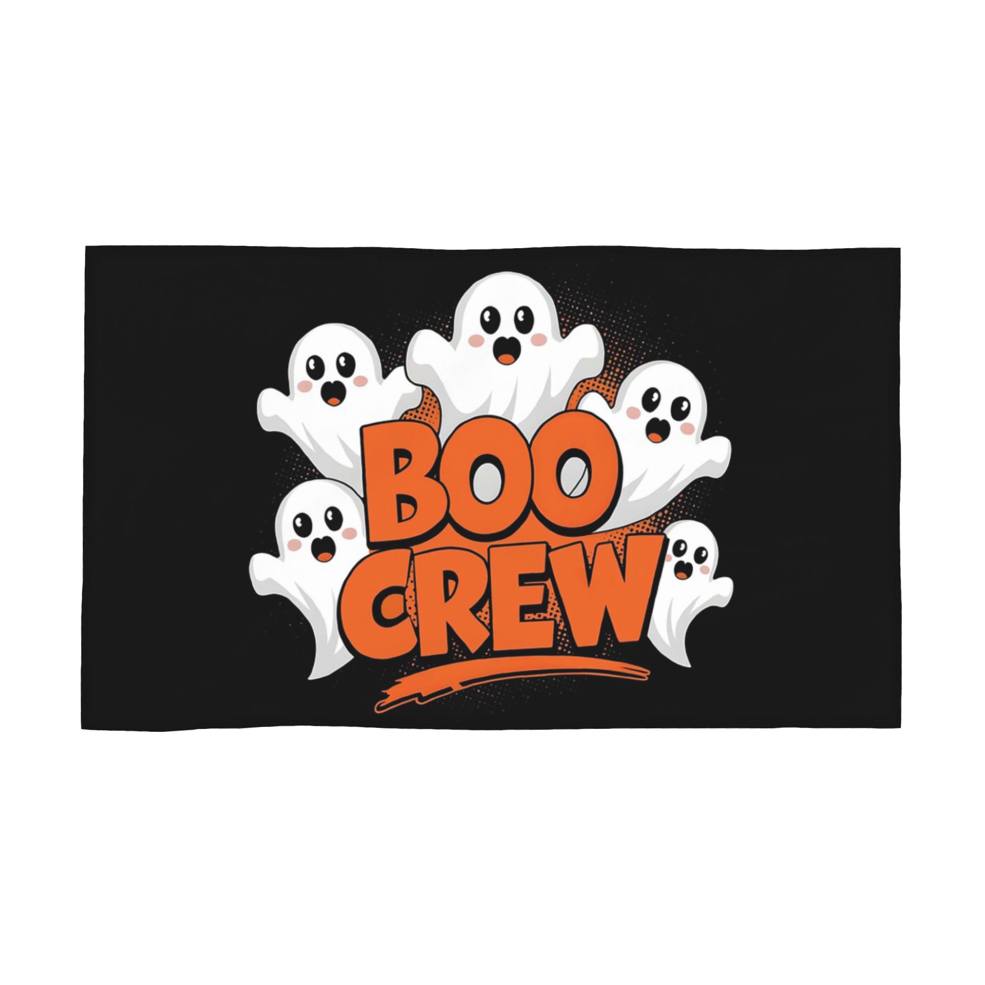 

Halloween Boo Crew Soft Face Towel Quick Dry Pool Bath Cotton Towels Breathable W30*H60(CM)