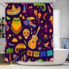 Rideau de douche coloré et vibrant sur le thème mexicain pour la décoration de salle de bain Idée cadeau parfaite