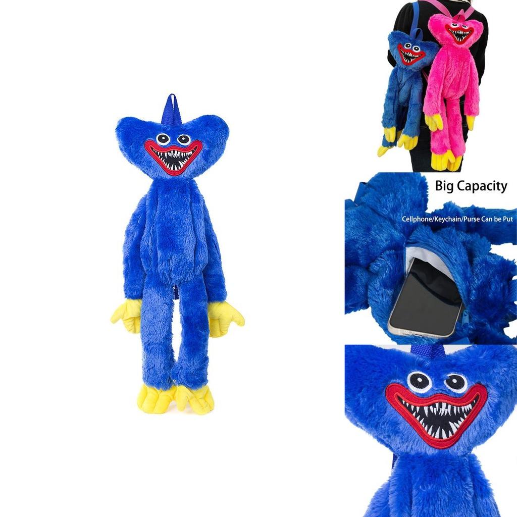 Mochila de Peluche Poppy Playtime Suave y Adorable Huggy Wuggy Bolso Escolar Para Niños