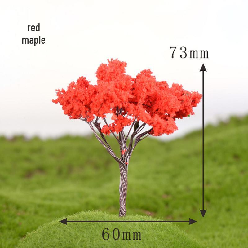 Mini Cherry Blossom Bonsai: Artificial Green Plant Decoration for Micro Landscapes.