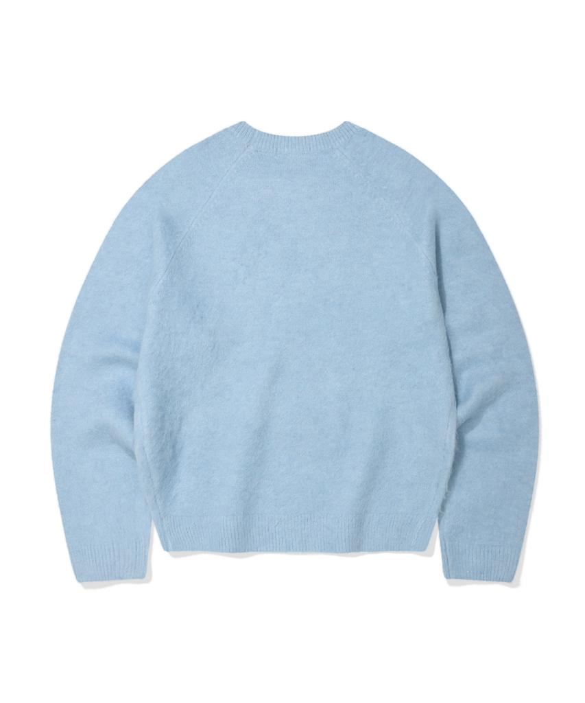 WACKY WILLY Women'S Lily Wappen Hairy Pullover Sky Blue