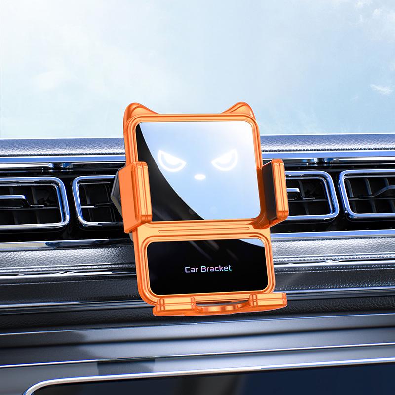 

New Foldable Smart Car Phone Holder with 15W Wireless Charging & Screen for Navigation