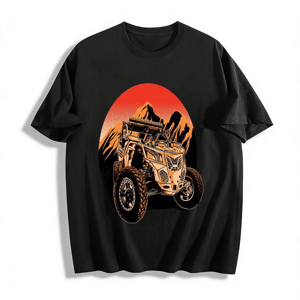 

Terrain Vehicle Outdoor Off-Road Graphic Casual T-Shirt Pure cotton T-shirt XXS