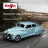 Maisto 1948 Chevrolet Fleetline Aerosedan Diecast Modell 1:Maßstab 24 Klassisches Vintage-Auto Hellgrün Retro Sammlerstück Ausstellungsspielzeug
