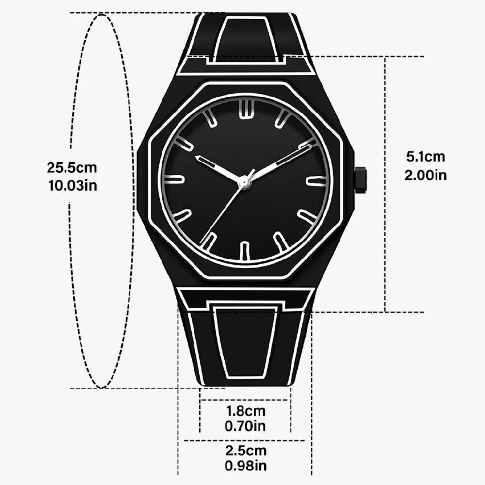 Niche Art Quartz Watch Modern Fashion Style Clock High Aesthetic Value Sketching Sports Watches