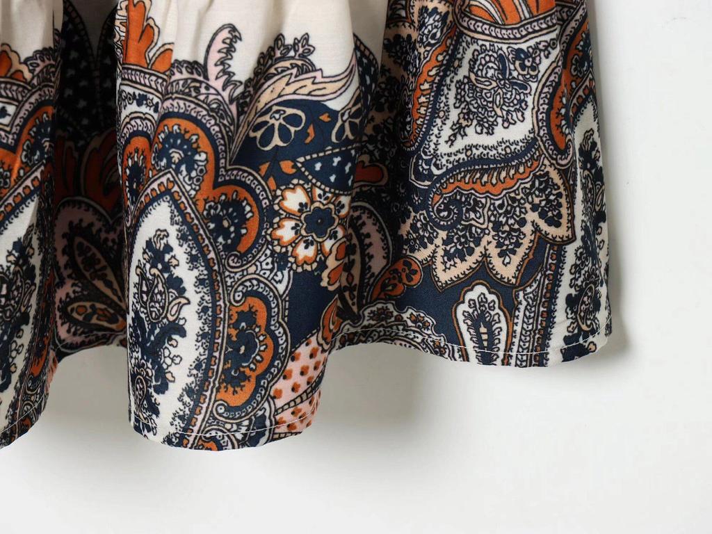 2026 Spring Women's Long-Sleeve Stand-Up Collar Layered Hem Dress 61546