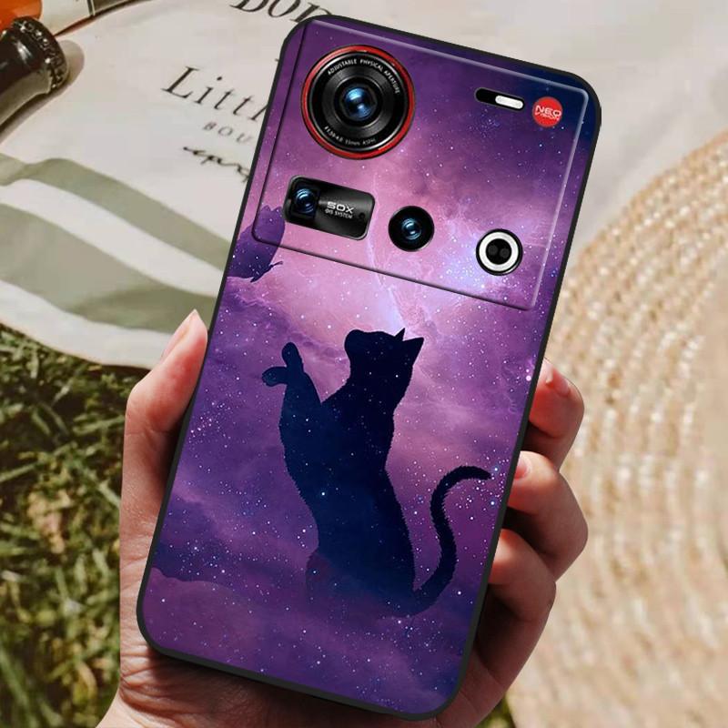 Pro pouzdro ZTE Nubia Z70 Ultra 5G 6,85'' Černé silikonové TPU měkký kryt telefonu pro Nubia Z70 Ultra Ochranné zadní kryty Z 70 Ultra