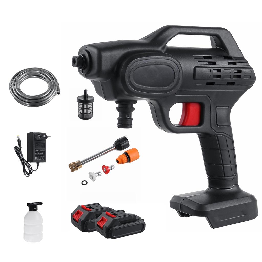 88VF Cordless High Pressure Car Washer Rechargeable Car Wash Guns 2000W Electric Water Guns Foam Machine for 18V Battery