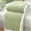 New Butterfly Tafu Velvet Blanket Warm Autumn Winter Soft Fluffy Bed Sofa Blankets Office Nap 2 Layer Thickened Throw Blanket