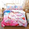 Princess Connect! ReDive Fan Merch Duvet Cover + 2 Pillowcases, Cute Printed Bedding Set for Game Anime Lovers Collection