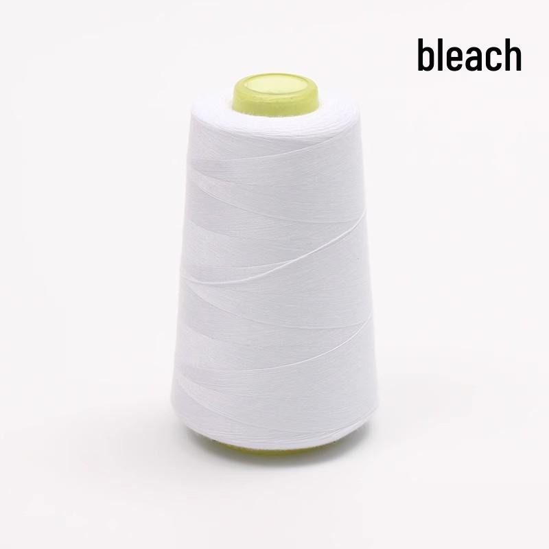 Large Cone of White Polyester Sewing Thread for Machines and Hand Sewing