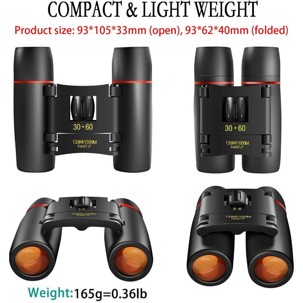 Long-Distance Vision HD Zoom Binoculars Night Vision Powerful Folding Telescope  Camping