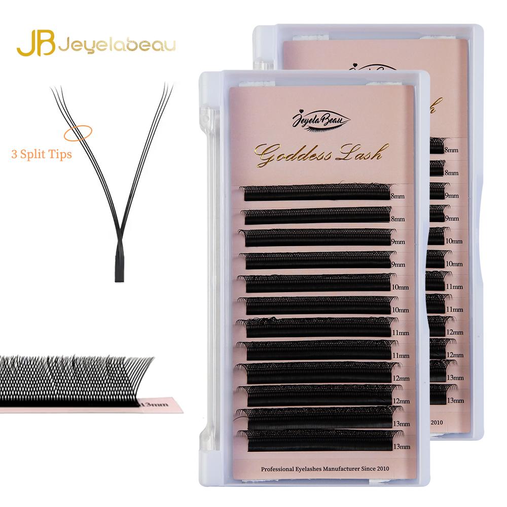 Goddess U-shaped YY Eyelash Extension U Sahpe YY Lashes 2D UY Double Layer False Mink Eyelashes Premade Fans