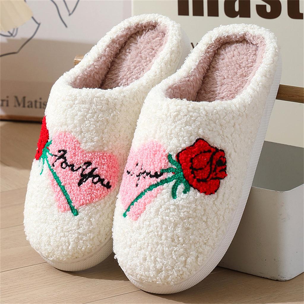 Slippers For Women Men Spooky Slides Soft Plush Fuzzy Slippers Slippers Indoor Outdoor Shoes