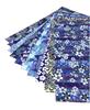 Kawasumi Washi Spesial Chiyogami Yuzen Washi B4 x 10 Mønstre Indigo-Stil Håndfarget Papir, Størrelse, 25,7 36,4 cm,